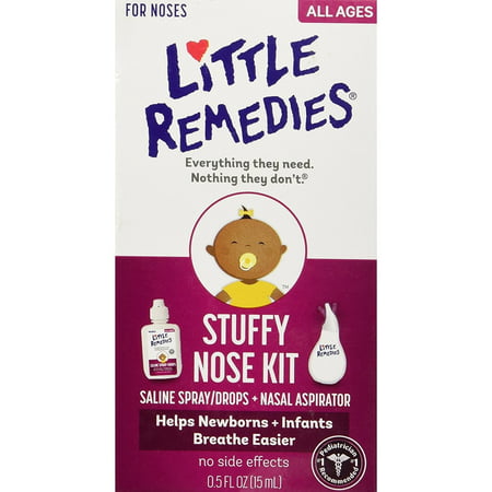 Little Remedies  White Plastic Stuffy Nose Kit (Best Way To Stop A Stuffy Nose)