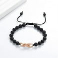 thumbnail image 3 of Infinity Cremation Urn Bracelet for Ashes - Stainless Steel Lava Stone Adjustable Memorial Bangle Loved Ones, 3 of 6