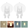 thumbnail image 4 of Miangastore 15pcs Led Candle Holder Suction Cups For Windows Suction Cup Clips For Christmas Lights Clear Pvc Suction Cups Window Candles Holiday Decorations, 4 of 8