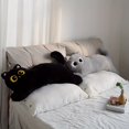 thumbnail image 2 of Juguete de peluche extragrande para gatos de 35 pulgadas, suave y tierno, con un aspecto realista., 2 of 5