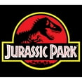 thumbnail image 2 of Boy's Jurassic Park T Rex Logo Graphic Tee Black Medium, 2 of 5