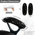 thumbnail image 3 of HELLHERO Marble Print 2 Pcs Office Chair Armrest Covers Washable, Removable Armrest Slipcovers Office Chair, Stretchable Desk Seat Hand Rest Protector, 3 of 7