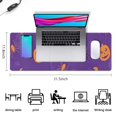 thumbnail image 5 of Long Mouse Pads for Desk,Halloween Spider Bat Pattern Desk Mats on Top Of Desks, Desk Mouse Pad Extra Large with 3mm Non-Slip Base and Stitched Edge for Gaming,Office,Work,Home 31.5x11.8in, 5 of 5