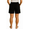 thumbnail image 6 of (2 pack) Turtle Bay New York Womens Interlock Knit cotton Shorts with elastic waistband and adjustable drawstring, 6 of 8