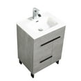 thumbnail image 2 of Gill Cement Gray Vanity With A Porcelain Sink, 2 of 11