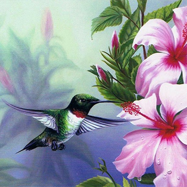 Pintura de diamante 5D DIY Kit completo de flores de taladro redondo Decoración del hogar Artesanía FLhrweasw Nuevo