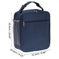 thumbnail image 3 of Unique Bargains Reusable Insulated Lunch Box Tote for Work Navy Blue 195 oz, 3 of 5