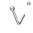thumbnail image 1 of Anneau de Nez Rond en Acier Chirurgical I.P Forme Pliée 20G 18G 6MM - 4 Couleurs, 1 of 5