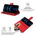 thumbnail image 4 of Dteck Crossbody Wallet Case for iPhone 15 Plus,Magnetic Leather Card Slots Zipper Wallet Kickstand Heavy Duty Lanyard Strap/Shoulder Strap Cover,Red, 4 of 10