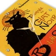 thumbnail image 3 of 3dRose, Cats Le Chat Noir, 13x13 Wall Clock, 3 of 7