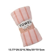 Kezqiaxn Striped Bath Towels Pool Towels Quick Dry Bath Towel Ultra Soft Absorbent Microfiber Towel for Bathroom Home Gym Pool Yoga Hotel Shower Pink 13.77*29.52Inch