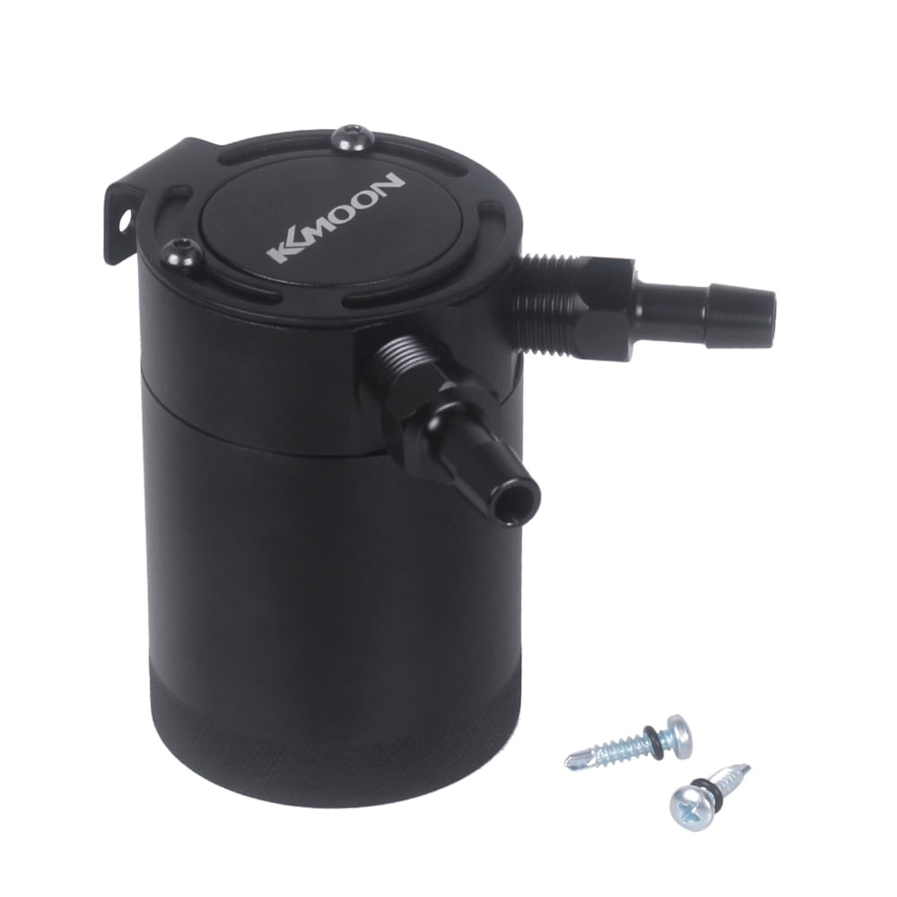Hi Capacity Performance Baffled Alum Oil Catch CanBLACK Powder Coat Hi Capacity Performance Baffled Alum Oil Catch CanBLACK Powder Coat