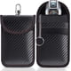 thumbnail image 1 of Paquete de 2 fundas para llave de coche con bloqueo de señal RFID, funda protectora para llavero anti RFID con anillo de fibra de carbono integrado para llavero, bloqueador de señal RFID NFC antipiratería ER, 1 of 5