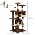 thumbnail image 2 of 53" Cat Tree Scratching Large Kitten Play House Multi-Level Activity Center Pet Furniture, 2 of 6