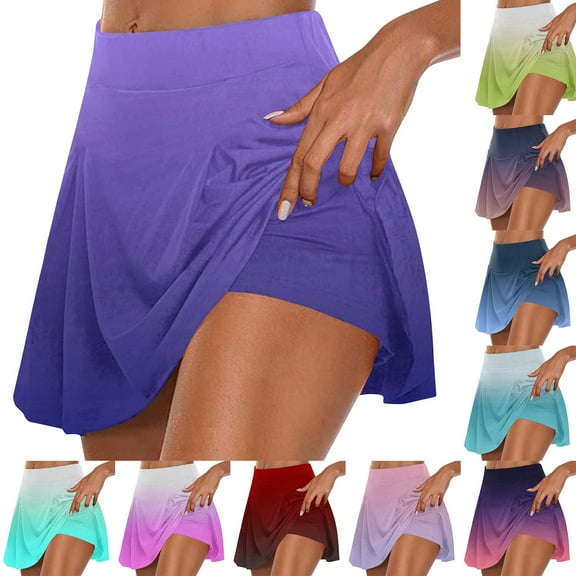 ZZwxWA Womens High Waisted Tennis Skirt Lightweight Athletic Skorts Skirts with Shorts Summer Casual Dailywear