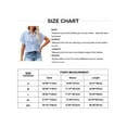 thumbnail image 5 of Franhais Button up blouse Women's summer casual short sleeve linen collar loose solid color top fashion cute shirt T-shirt, 5 of 5