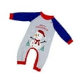 thumbnail image 2 of Onlypjs Family Matching Christmas Pajamas Set – Blue Snowman "Merry Christmas" Holiday Sleepwear for Women, Men – Cozy Winter Loungewear for Couples & Families, 2 of 6