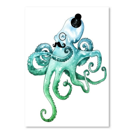 UPC: 0686457550314 | Americanflat Dapper Octopus by Sam Nagel Poster Art Print