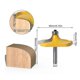 thumbnail image 4 of 2pcs 8mm Shank Handrail & Table Edge Router Bit Set Woodworking Milling Cutter with Bearing, 4 of 4