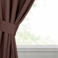 thumbnail image 3 of Superior Blackout Solid Light Filtering Grommet Curtain Panel Set, 46" x 84", Cappuccino, 3 of 15