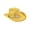 Yellow, variant on choiix Womens Western Sequin Trim Cowboy Hat Wide Brim Sparkly Costume Cowboy Hat Party Dress‑up Hat Prop for Cosplay Stage Performance Holiday Gathering