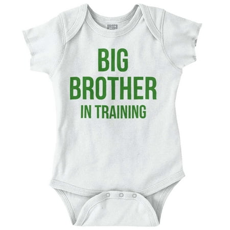 

Brother Newborn Infant Bodysuits For Boys Big In Training Funny Older Son Shower Birthday