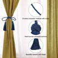 thumbnail image 4 of Uxcell Tassel Curtain Tiebacks, Curtain Holdbacks with Tassel for Home Navy Blue 4 pack, 4 of 6