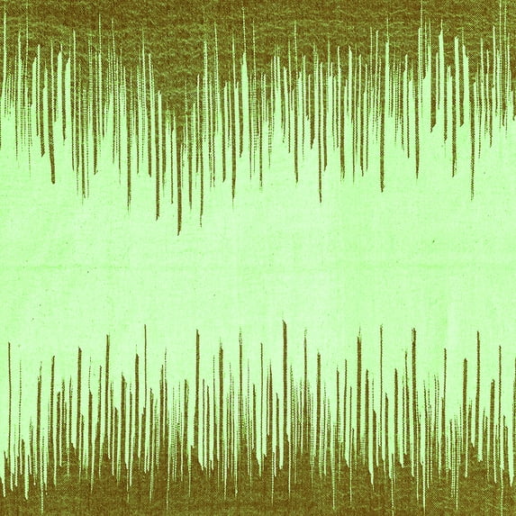 Ahgly Company Indoor Square Solid Green Modern Area Rugs, 8' Square