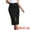 Black, variant on DARING DIVA Women's Denim Front Slit Zipper Bodycon Midi Jean Skirt XS Dark Blue