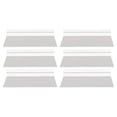thumbnail image 1 of KAKOWELY 6Pcs Clear Shelves for Wall Display Shelves with Simple Design for Retailers, 1 of 8