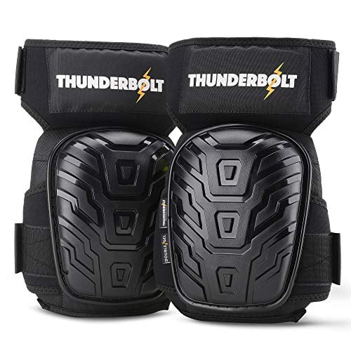 1 Pair Professional Knee Pads with Heavy Duty Foam Padding and Gel Cushion