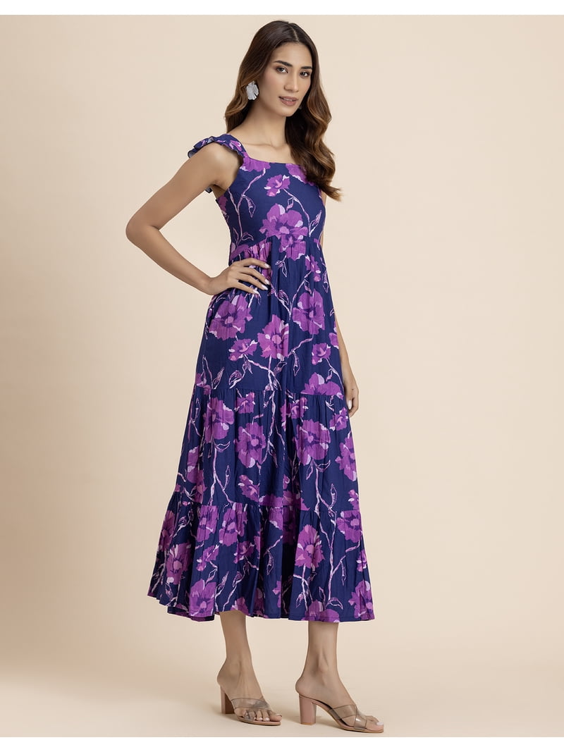 chinese dress ladies Buy Easy Feed Women Calf Length Maternity Maxi Dress Rayon Blend Fabric  with Invisible Zip Closure for Baby Breastfeeding Pre & Post Pregnancy Dress  for Mother main image 0