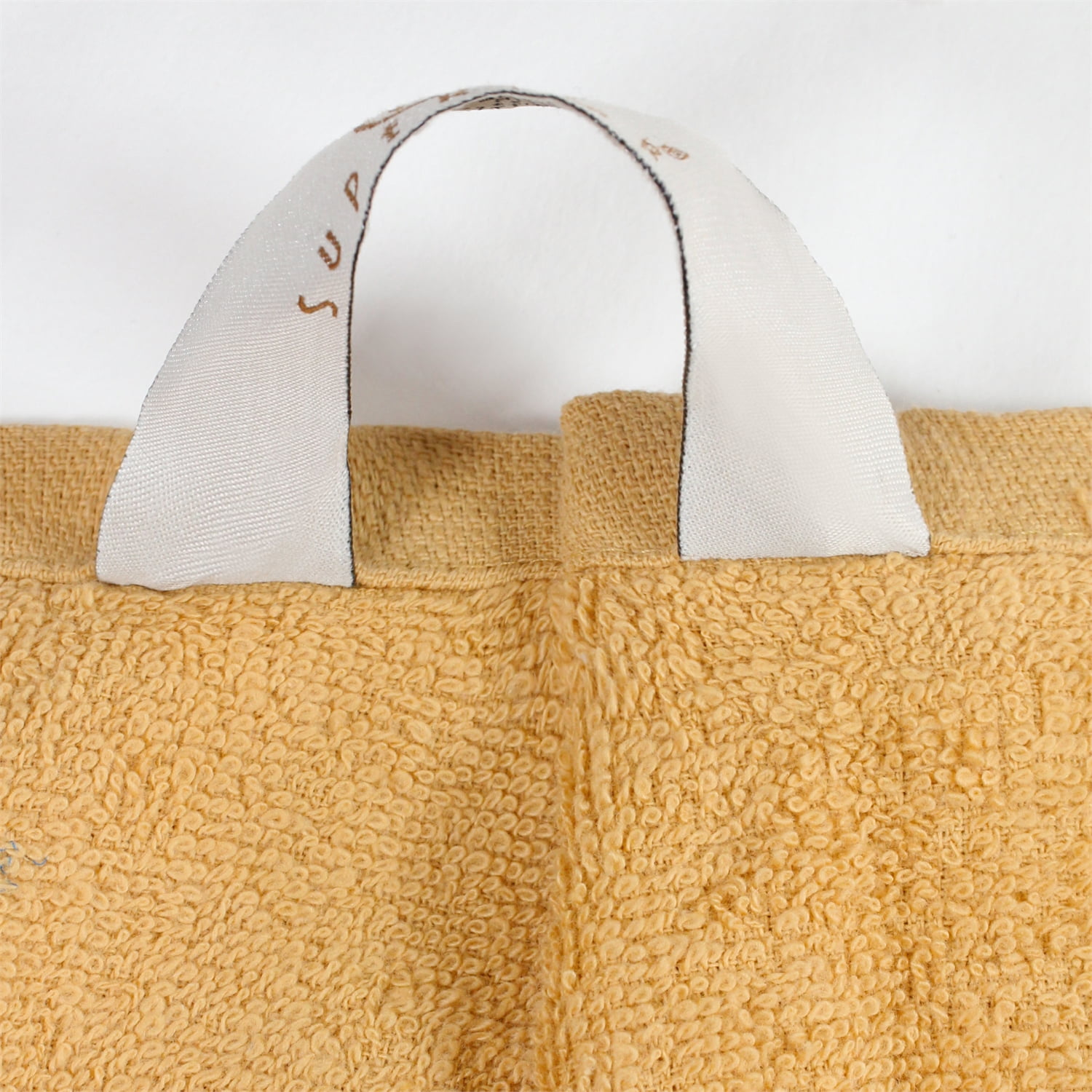 Eco-Friendly Cotton 8-Piece Hand Towel Set, Gold by Blue Nile Mills
