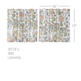 thumbnail image 5 of VHC Brands Wilder, Farmhouse Cafe Tier Curtain, Floral, Blue & Green, 24x36, Set of 2, 5 of 6