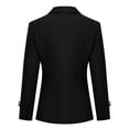 thumbnail image 2 of Allthemen Womens Office Ladies Professional Color sólido Multi-botón Traje de dos piezas (Blazer + Pantalones), 2 of 3