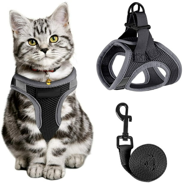 Kitten Adjustable Harness Cat Leash for Walking Escape Proof with