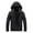 Black, variant on Men Casual Patchwork Thicken Jacket Hooded Zipper Windproof Waterproof Winter Mountaineering Jacket Coats On Sale