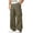 Olive Green, variant on Men's Wide Leg Cargo Pants Loose Fit Straight Leg Drawstring Trousers Streetwear Parachute Pants with Pockets