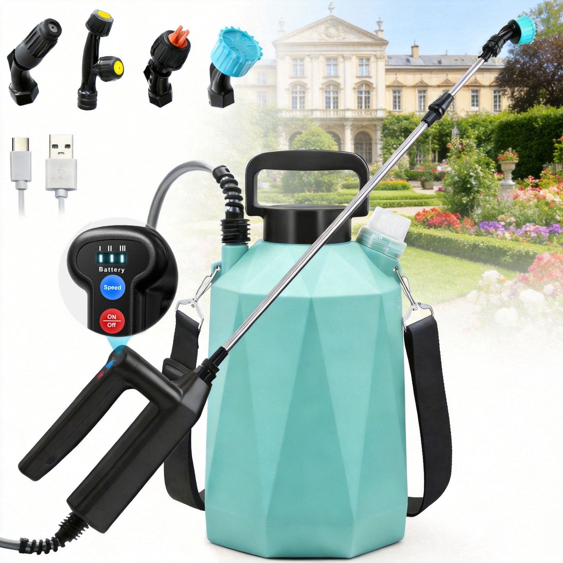 Roundup 190327 4 Gallon Backpack Sprayer with Chemical-Resistant