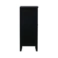 thumbnail image 4 of Linon Campbell Single Door Glass Front Cabinet with 3 Shelves, Black Finish, 4 of 13