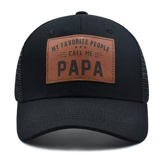 CYYFXKA Papa Trucker Hat, My Favorite People Call Me PAPA, Funny Father's Day Hats Birthday Gifts, Adjustable Dad Baseball Cap for Daddy Grandpa