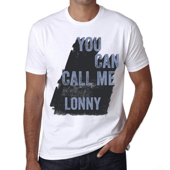 T-Shirt Graphique pour Hommes You Can Call Me Lonny Éco-Responsable Édition Limitée Tee-Shirt Manches Courtes Vintage Cadeau d'Anniversaire Original