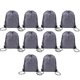 thumbnail image 1 of Polyester Drawstring Bag Sports Marathon Drawstring Bag Gray, 1 of 5