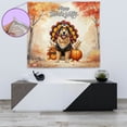 thumbnail image 4 of Happy Thanksgiving Golden Retriever Turkey Costume Pumpkins Autumn Leaves Tapestry Goldens Dog Lover Gifts Idea Wall Hanging Backdrop Home Decor - 130144, 4 of 5