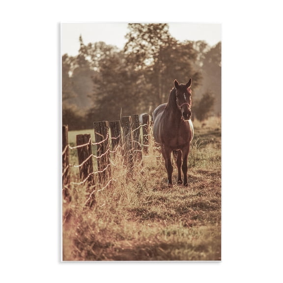 Stupell Industries Horse's Ranch Scene Wall Plaque Art design by Norm Stelfox, 15 x 10