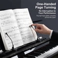 thumbnail image 7 of NOGIS Durable Piano Music Book Clip - Page Holder for Music Stand, Perfect for Piano Accessories and Music Binders（Black）, 7 of 7