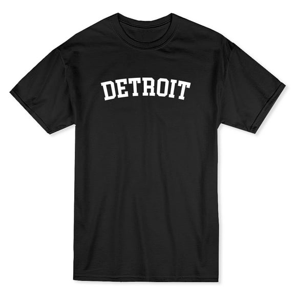 DETROIT City Show The Pride Men Black T-Shirt, Male x-Large