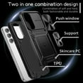 thumbnail image 4 of TECH CIRCLE Case for Samsung Galaxy A54 Phone Cover with Magnetic Kickstand + Metal Ring Holder + Lens Cover, Shockproof Hybrid PC+TPU Covers [360° Rotating Bracket] [Corner Protection] - Black, 4 of 8