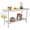 No casters No backstop 08 curved edge with removable trash rack, variant on Heavy Duty NSF Stainless Steel Work Table - 60x24x35 Inch - Adjustable Undershelf, Tool Hooks, Removable Waste Rack, Straight Edge, No Casters, With Tailgate (08)