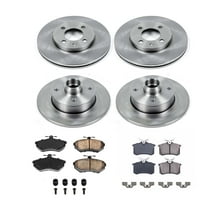 Ultimate Brakes Rear Semi-Metallic Brake Pad and Rotor Kit with Hardware WM80173
